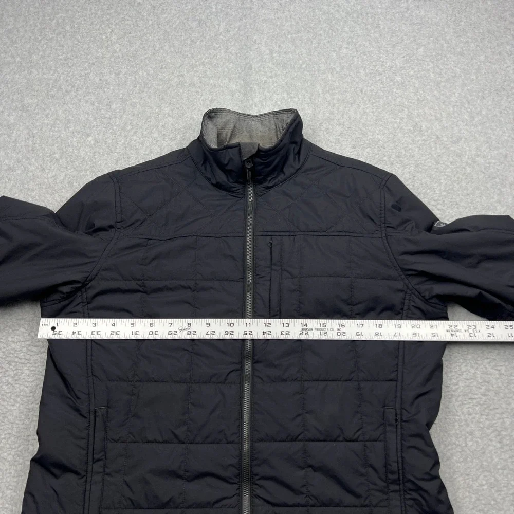 KÜHL Rebel Insulated Jacket Men's Medium Black Quilted Full Zip Outdoor Hiking